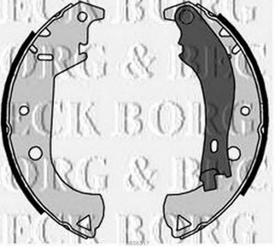 BORG & BECK bbs6317 -  Комплект тормозных колодок